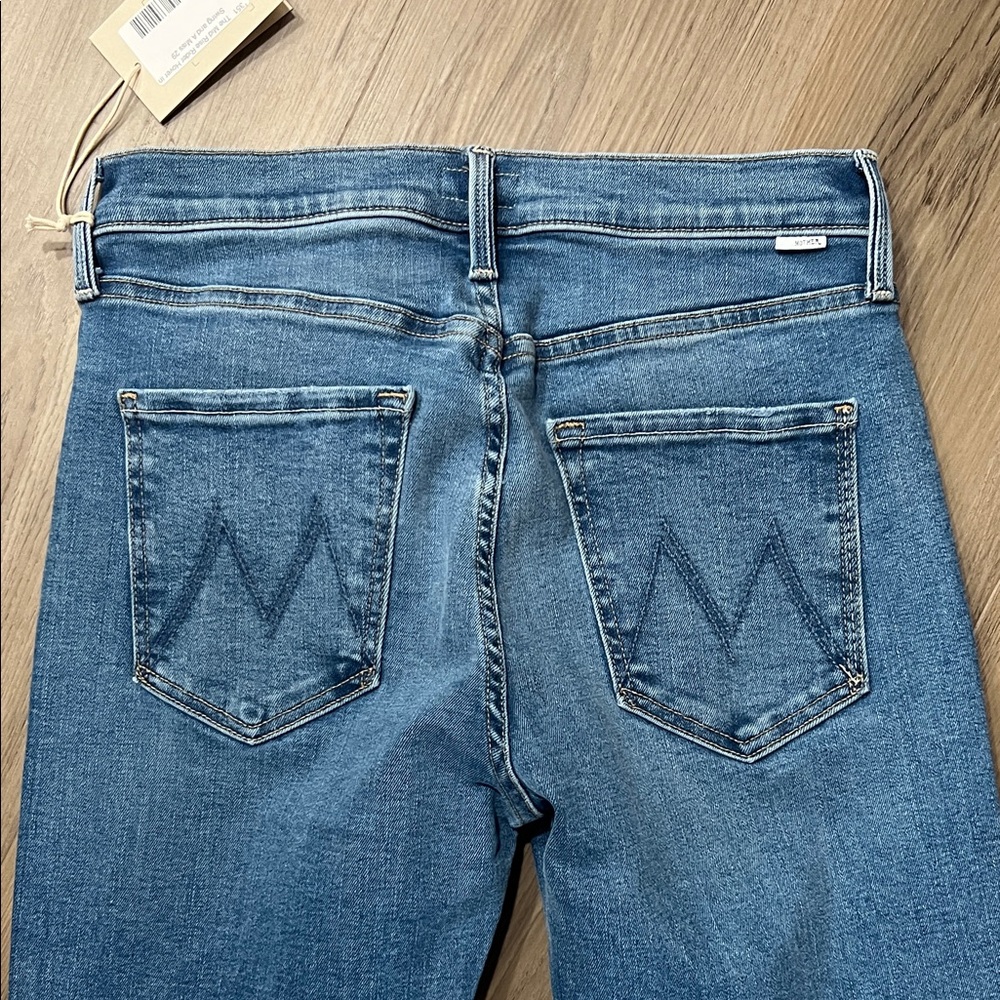 MOTHER Straight Leg Jeans in Classic Denim - Picture 2 of 9